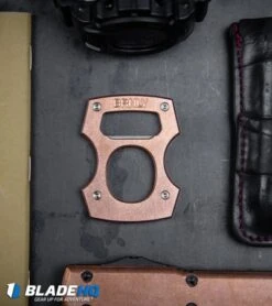 Microtech Copper Top Ultratech D/E OTF Automatic Knife (3.4" Black) -Microtech Burnley Contra Cypop Bottle Opener Copper Titanium BHQ85538 kp pocket dump web