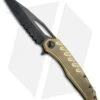Microtech Sigil MK6 Frame Lock Knife Brass/Black (3.75" DLC Serr) 2 Microtech Sigil MK6 Frame Lock Knife Brass/Black (3.75" DLC Serr) -Microtech MICROTECH SIGIL MK6 FL Knife BRASS BLACK DLC SERR 196 2 DLCBR BHQ 76137 JR 2