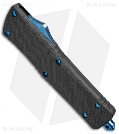 Marfione Custom Carbon Fiber Combat Troodon OTF Bowie Knife (Damascus) 4 Marfione Custom Carbon Fiber Combat Troodon OTF Bowie Knife (Damascus) - Image 2