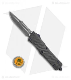 Marfione Custom Combat Troodon Interceptor OTF CF/Purple Ti (3.8" Fallout) -Microtech Marfione Custom Combat Troodon Interceptor CF purple ti fallout BHQ 67784 er er
