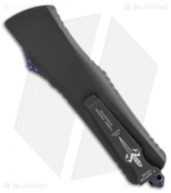 Marfione Custom Combat Troodon Interceptor OTF CF/Purple Ti (3.8" Fallout) -Microtech Marfione Custom Combat Troodon Interceptor CF purple ti fallout BHQ 67784 er side