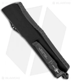 Marfione Custom Combat Troodon OTF Knife Interceptor W/ DLC HW (3.8" Stonewash) -Microtech Marfione Custom Combat Troodon Interceptor DLC Hardware Fallout 339 MCK BHQ 87108 jr side