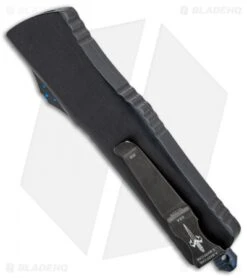 Marfione Custom Combat Troodon S/E HP Star Grind Blue Ringed Ti (3.8" Mirror) -Microtech Marfione Custom Combat Troodon SE HP Star Grind Blue Ringed Ti Mirror BHQ 97229 jr side