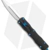 Marfione Custom Dirac OTF Automatic Knife Aluminum/Blue Ringed (3" Mirror)