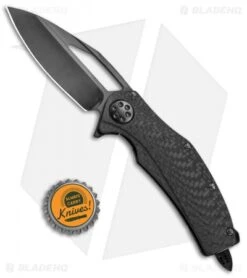 Microtech Marfione Custom Mini Matrix R Knife Carbon Fiber (3" Black DLC Mirror) -Microtech Marfione Custom Mini Matrix R CF Black Mirror BHQ 68434 jr bottlecap 2