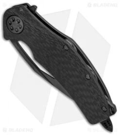Microtech Marfione Custom Mini Matrix R Knife Carbon Fiber (3" Black DLC Mirror) -Microtech Marfione Custom Mini Matrix R CF Black Mirror BHQ 68434 jr spine