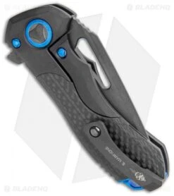 Marfione Custom Protocol DLC TTAP-DLC AP Ti Bolster CF (3" DLC) 394-MCK -Microtech Marfione Custom Protocol DLC TTAP DLC AP Ti Bolster CF DLC BHQ 110996 jr side