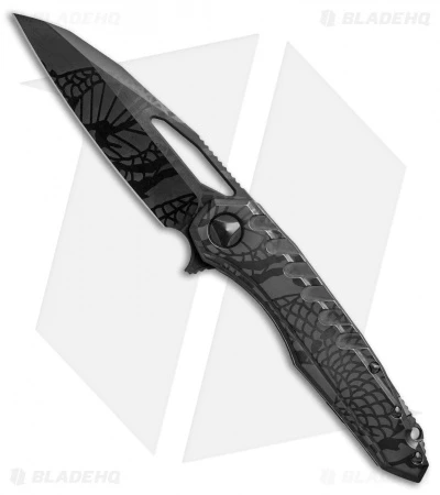 Marfione Custom Sigil MK6 Knife Snake Skin Ghost DLC Ti (3.75" Ghost DLC M390) 3 Marfione Custom Sigil MK6 Knife Snake Skin Ghost DLC Ti (3.75" Ghost DLC M390)
