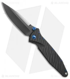 Marfione Custom Socom Elite S/E Knife CF W/ Flamed Spacer + Blue HW (DLC Mirror)