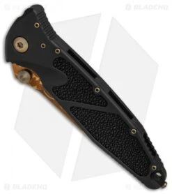 Marfione Custom Socom Elite S/E Knife Stingray Inlay + Bronze HW (Razorwire Dam) -Microtech Marfione Custom Socom Elite SE Stingray Inlay Bronze HW Razorwire Dam BHQ 83094 er spine