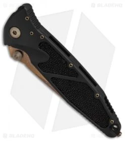 Marfione Custom Socom Elite T/E Knife Stingray Inlay + Bronze HW (Razorwire Dam) -Microtech Marfione Custom Socom Elite TE Stingray Inlay Bronze HW Razorwire Dam BHQ 83095 er spine