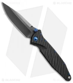 Marfione Custom Socom Elite S/E Knife CF W/ Flamed Spacer + Blue HW (DLC Satin)
