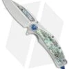 Marfione Custom Super Matrix-R Knife Titanium/Abalone (3.75" Mirror)