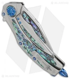 Marfione Custom Super Matrix-R Knife Titanium/Abalone (3.75" Mirror) 8 Marfione Custom Super Matrix-R Knife Titanium/Abalone (3.75" Mirror) -Microtech Marfione Custom Super Matrix R ti abalone mirror BHQ 27860 er side
