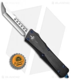 Marfione Custom Troodon Hellhound Tanto Knife Hefted Alloy W/ Blue HW (Mirror) -Microtech Marfione Custom Troodon Hellhound Tanto Hefted Alloy Mirror 338 MCK BHQ 71494 jr bottlecap