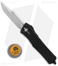 Marfione Custom Troodon Interceptor OTF Automatic Knife (3" Stonewash) -Microtech Marfione Custom Troodon Interceptor SW BHQ 89383 er bottlecap