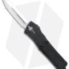 Marfione Custom Troodon OTF Knife Anodized Hefted Black Aluminum (3" Mirror)