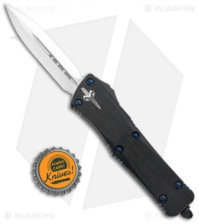 Marfione Custom Troodon OTF Knife Anodized Hefted Black Aluminum (3" Mirror) 6 Marfione Custom Troodon OTF Knife Anodized Hefted Black Aluminum (3" Mirror) - Image 4