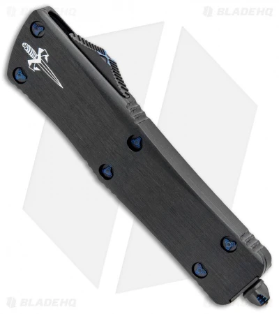 Marfione Custom Troodon OTF Knife Anodized Hefted Black Aluminum (3" Mirror) 4 Marfione Custom Troodon OTF Knife Anodized Hefted Black Aluminum (3" Mirror) - Image 2