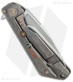 Marfione / Strider Custom MSG-3.5 Flipper Knife Fallout/Copper (3.5" W2 Hamon) -Microtech Marfione Strider Custom MSG copper inlay W2 hamon BHQ 71508 er side