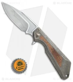 Marfione / Strider Custom MSG-3.5 Flipper Knife Fallout/Copper (3.5" W2 Hamon) -Microtech Marfione Strider Custom MSG copper inlay W2 hamon BHQ 71508 er size