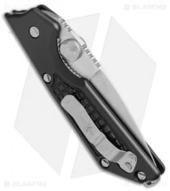Marfione / Strider Custom MSG-2 Dual-Action Knife Black (3.5" Stonewash) II -Microtech Marfione Strider MSG 2 Dual Action 330 MCK Black SW BHQ 52206 jr side 2