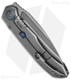 Microtech Anax Integral Frame Lock Knife BB Ti/Carbon Fiber (4" Bead Blast) -Microtech Microtech Anax Integral FLK BB Ti CF 4in BB BHQ 175955 td side