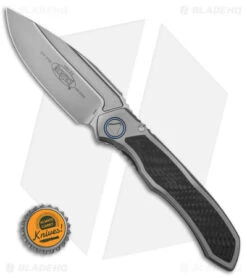 Microtech Anax Integral Frame Lock Knife BB Ti/Carbon Fiber (4" Bead Blast) -Microtech Microtech Anax Integral FLK BB Ti CF 4in BB BHQ 175955 td size