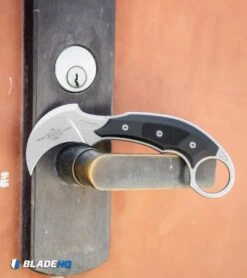 Microtech Bastinelli Iconic Karambit Fixed Blade Knife (Stonewash) 118-10R -Microtech Microtech Bastinelli Iconic Karambit Fixed Blade Knife Stonewash 118 10R BHQ 99151 kp door web jr