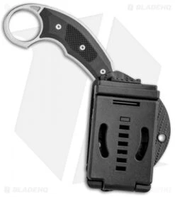 Microtech Bastinelli Iconic Karambit Fixed Blade Knife (Stonewash) 118-10R -Microtech Microtech Bastinelli Iconic Karambit Knife SW 118 10R BHQ 99151 jr sheath