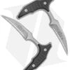 Microtech BEE S/E Wharncliffe Double Push Daggers Black G-10 (2.5" BB Full Serr) -Microtech Microtech Bee Double SE Wharncliffe SS BB FS Black G 10 218D 9GTBKS BHQ 141749 jr