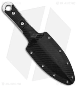 Microtech Borka SBD Dagger Fixed Blade Knife Black G-10 (4.4" Stonewash) -Microtech Microtech Borka SBD Dagger Fixed Blade Knife Black G 10 4in SW BHQ 108661 td sheath