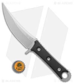 Microtech Borka SBK Fixed Blade Knife Black G-10 (5" Stonewash) -Microtech Microtech Borka SBK Fixed Blade Black G 10 SW BHQ 178237 jr bottlecap