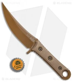 Microtech Borka SBK Fixed Blade Knife Tan G-10 (5" Tan PVD) 200-1PVDTN -Microtech Microtech Borka SBK Tan G 10 Tan PVD 200 1PBVTN BHQ 73499 jr bottlecap