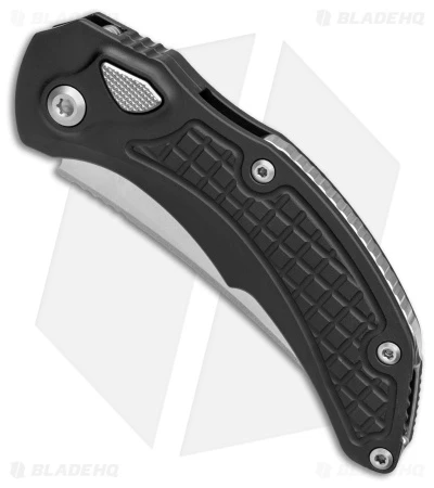 Microtech Brachial Automatic Knife Black Aluminum (3.25" Serrated Stonewash) 4 Microtech Brachial Automatic Knife Black Aluminum (3.25" Serrated Stonewash) - Image 2