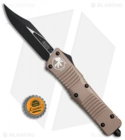 Microtech Combat Troodon Bowie OTF Knife Tan (3.8" Black) 146-1TA 9 Microtech Combat Troodon Bowie OTF Knife Tan (3.8" Black) 146-1TA -Microtech Microtech Combat Troodon Bowie tan black BHQ 71439 er size