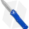 Microtech Combat Troodon D/E OTF Automatic Knife Blue (3.8" Stonewash)