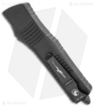 Microtech Signature Series Combat Troodon D/E OTF Knife Black (3.8" Damascus) 5 Microtech Signature Series Combat Troodon D/E OTF Knife Black (3.8" Damascus) - Image 3