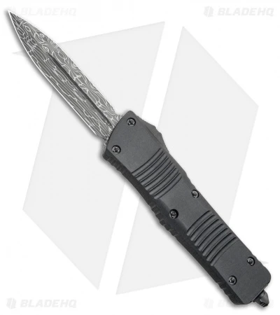 Microtech Signature Series Combat Troodon D/E OTF Knife Black (3.8" Damascus) 3 Microtech Signature Series Combat Troodon D/E OTF Knife Black (3.8" Damascus)