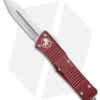 Microtech Combat Troodon D/E OTF Knife Maroon (3.8" Stonewash Serr) 142-11MR