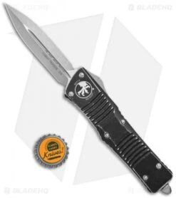 Microtech Combat Troodon D/E OTF Automatic Knife Distressed Black (3.8" Apoc) -Microtech Microtech Combat Troodon DE OTF Auto Apocalyptic 142 10DBK BHQ 123484 jr bottlecap