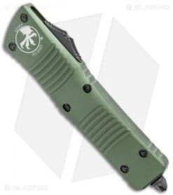 Microtech Combat Troodon D/E OTF Automatic Knife Green (3.8" Two-Tone) 142-1OD -Microtech Microtech Combat Troodon DE OTF Auto Green TT 142 1OD BHQ 25835 jr spine
