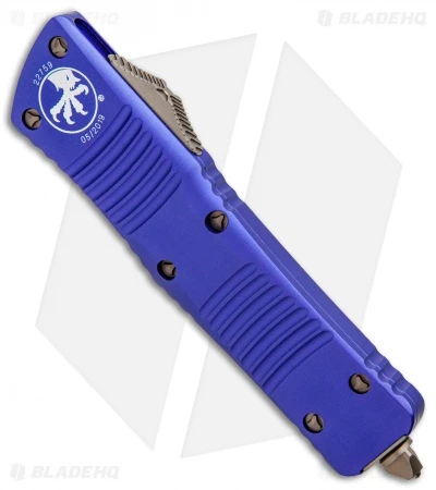 Microtech Combat Troodon D/E OTF Knife Purple (3.8" Bronze) 142-13PU 4 Microtech Combat Troodon D/E OTF Knife Purple (3.8" Bronze) 142-13PU - Image 2