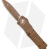 Microtech Combat Troodon D/E OTF Automatic Knife Tan (3.8" Cerakote Tan)