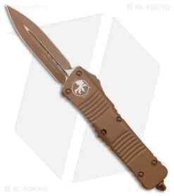 Microtech Combat Troodon D/E OTF Automatic Knife Tan (3.8" Cerakote Tan)