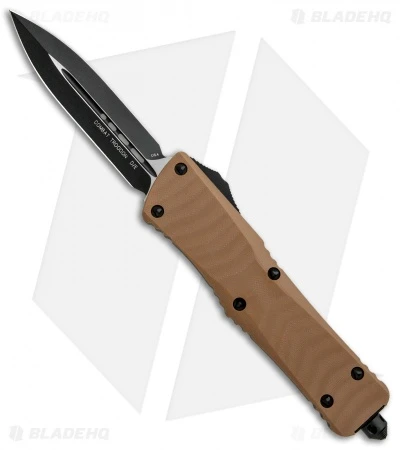 Microtech Combat Troodon D/E OTF Automatic Knife Tan G-10 (3.8" Black) 3 Microtech Combat Troodon D/E OTF Automatic Knife Tan G-10 (3.8" Black)