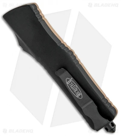 Microtech Combat Troodon D/E OTF Automatic Knife Tan G-10 (3.8" Black) 5 Microtech Combat Troodon D/E OTF Automatic Knife Tan G-10 (3.8" Black) - Image 3