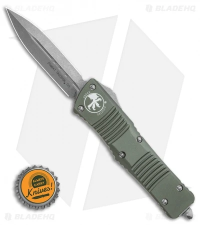 Microtech Combat Troodon D/E OTF Automatic Knife OD Green (3.8" Apocalyptic) 6 Microtech Combat Troodon D/E OTF Automatic Knife OD Green (3.8" Apocalyptic) - Image 4