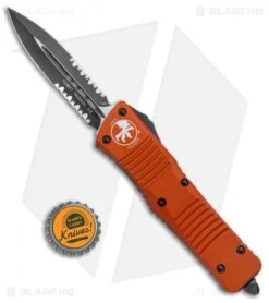 Microtech Combat Troodon D/E OTF Auto Knife Orange (3.8" Black Serr) 142-2OR -Microtech Microtech Combat Troodon DE OTF Orange Black Serr 142 2OR BHQ 95398 jr bottlecap