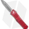 Microtech Combat Troodon D/E OTF Automatic Knife Red Distressed (3.8" SW)